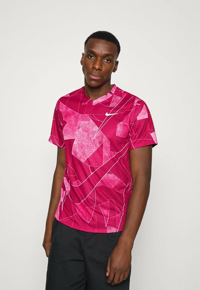 Nike Performance DRY VICTORY - Print T-shirt - Pomegranate/white 1 Nike Performance DRY VICTORY - Print T-shirt - Pomegranate/white