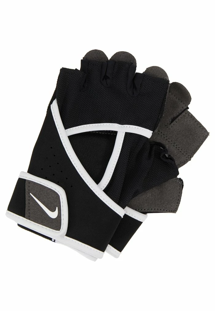 Nike Performance GYM PREMIUM FITNESS GLOVES - Fingerless Gloves - Black/white 2 Nike Performance GYM PREMIUM FITNESS GLOVES - Fingerless Gloves - Black/white - Image 2
