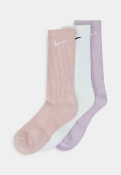 Nike Performance EVERYDAY PLUS CUSH CREW UNISEX 3 PACK - Sports Socks - Doll/white/pink Oxford