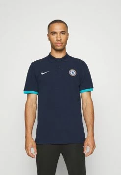 Nike Performance CHELSEA LONDON - Polo Shirt - College Navy/chlorine Blue/white