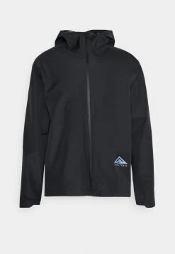 Nike Performance TRAIL JACKET - Outdoor Jacket - Black/dark Smoke Grey -Nike Performance store b4499e001e1146ff9e8afb292225937c