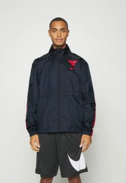 Nike Performance NBA CHICAGO BULLS TRACK JACKET - Training Jacket - Black/university Red