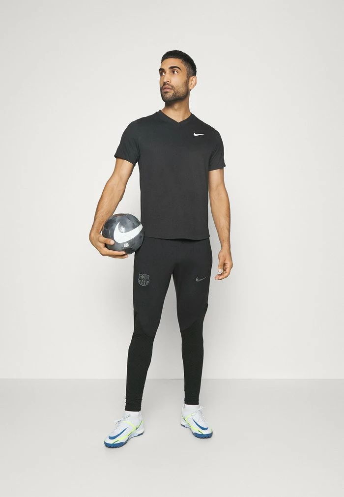 Nike Performance FC BARCELONA STRIKE PANT - Tracksuit Bottoms - Black/dark Steel Grey 2 Nike Performance FC BARCELONA STRIKE PANT - Tracksuit Bottoms - Black/dark Steel Grey - Image 2