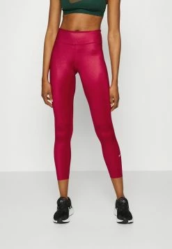 Nike Performance ONE - Leggings - Mystic Hibiscus/white
