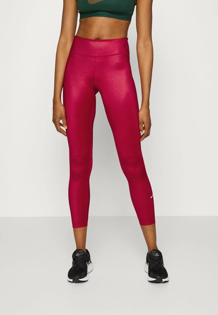 Nike Performance ONE - Leggings - Mystic Hibiscus/white 1 Nike Performance ONE - Leggings - Mystic Hibiscus/white