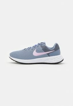 Nike Performance W NIKE REVOLUTION 6 NN - Neutral Running Shoes - Ashen Slate/doll/black/medium Blue/white