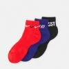 Nike Performance EVERYDAY PLUS CUSH ANKLE 3 PACK - Sports Socks - Light Crimson/deep Royal Blue/black