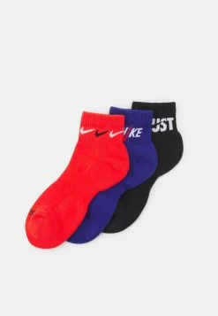 Nike Performance EVERYDAY PLUS CUSH ANKLE 3 PACK - Sports Socks - Light Crimson/deep Royal Blue/black
