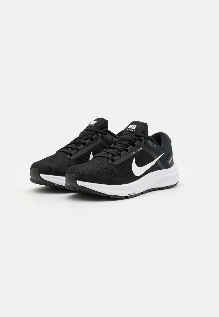 Nike Performance AIR ZOOM STRUCTURE - Stabilty Running Shoes - Black/white 2 Nike Performance AIR ZOOM STRUCTURE - Stabilty Running Shoes - Black/white - Image 2