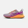 Nike Performance REACT PEGASUS TRAIL 4 - Trail Running Shoes - Purple Smoke/vivid Purple/total Orange/peach Cream/light Thistle