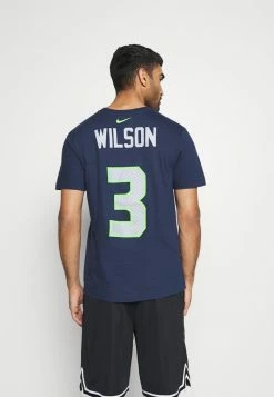 Nike Performance NFL SEATTLE SEAHAWKS RUSSELL WILSON PLAYER ESSENTIAL - Print T-shirt - College Navy -Nike Performance store b6c8cece75a84e08a8b7da3b9f9dcf8a