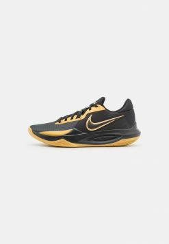 Nike Performance PRECISION 6 - Basketball Shoes - Black/metallic Gold