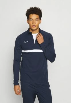 Nike Performance ACADEMY DRILL - Fleece Jumper - Obsidian/white