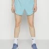 Nike Performance TEMPO LUXE - Sports Shorts - Worn Blue/ash Green/silver