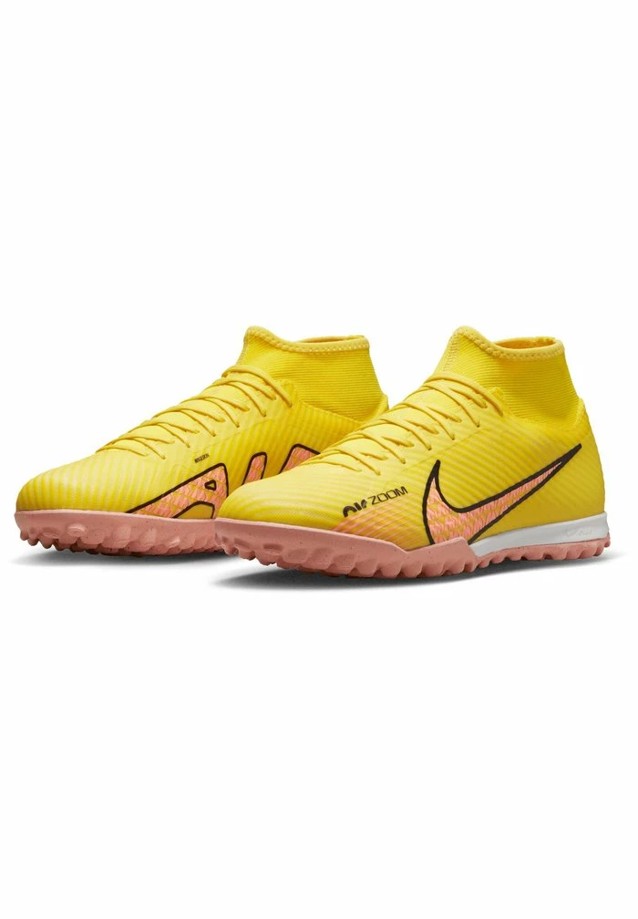 Nike Performance MERCURIAL ZOOM 9 ACADEMY TF - Astro Turf Trainers - Yellow Strike/sunset Glow-coconut Milk 2 Nike Performance MERCURIAL ZOOM 9 ACADEMY TF - Astro Turf Trainers - Yellow Strike/sunset Glow-coconut Milk - Image 2