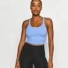 Nike Performance THE YOGA LUXE CROP TANK - Top - Royal Pulse/aluminium