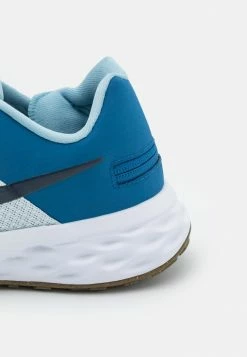 Nike Performance REVOLUTION 6 FLYEASE - Neutral Running Shoes - Pure Platinum/thunder Blue/dark Marina Blue/worn Blue/hot Curry/light Brown -Nike Performance store b90613ed05f048ef8e8b0b6c09b95034