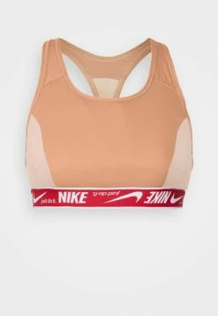Nike Performance LOGO BRA - Medium Support Sports Bra - Rose Whisper/mystic Hibiscus/white -Nike Performance store b94e36a2bb634c77ab1e723238ae6c6b