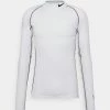 Nike Performance TIGHT MOCK - Long Sleeved Top - White/black