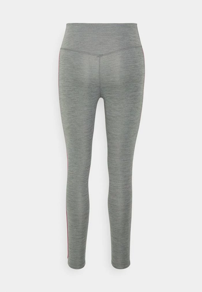 Nike Performance ONE - Leggings - Iron Grey Heather/mystic Hibiscus/white 2 Nike Performance ONE - Leggings - Iron Grey Heather/mystic Hibiscus/white - Image 2