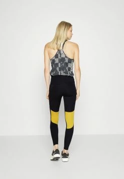 Nike Performance FAST - Leggings - Black/yellow Ochre/white -Nike Performance store bc21241b43314672be25f3d14674b60b