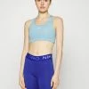Nike Performance Medium Support Sports Bra - Worn Blue/white