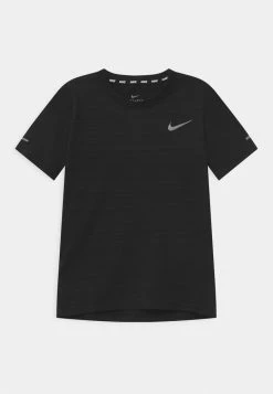 Nike Performance B NK DF SS MILER TOP UNISEX - Sports T-shirt - Black