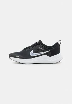 Nike Performance DOWNSHIFTER UNISEX - Neutral Running Shoes - Black/white/dark Smoke Grey