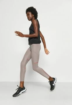 Nike Performance AIR - Leggings - Moon Fossil/chile Red/silver -Nike Performance store be23908178b84066b90274953efb0ad7