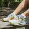 Nike Performance REACT PEGASUS TRAIL 4 - Trail Running Shoes - Light Iron Ore/volt/cobblestone/football Grey/kumquat/vivid Green