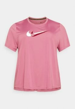 Nike Performance RUN PLUS - Print T-shirt - Light Bordeaux