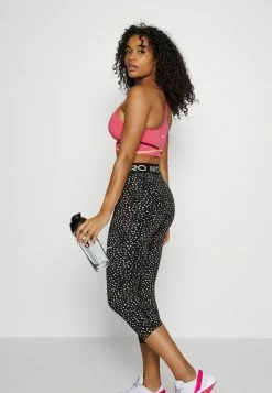 Nike Performance CROP - Leggings - Black/white -Nike Performance store bedfa03b325b4ecdab25ac8665b9418f