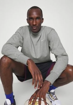 Nike Performance DRY FIT STANDARD ISSUE CREW - Sweatshirt - Dark Grey Heather/pale Ivory -Nike Performance store c005e20683b64d1781a290a41c0aebc1