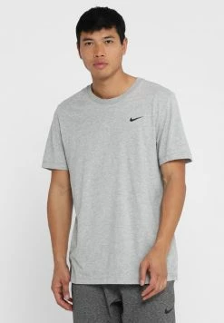 Nike Performance SOLID - Sports T-shirt - Dk Grey Heather