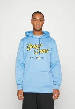 Nike Performance MILWAUKEE BREWERS CITY CONNECT THERMA HOODIE - Hoodie - Beyond Blue