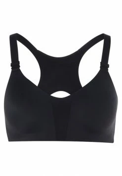 Nike Performance RIVAL BRA HIGH SUPPORT - High Support Sports Bra - Black/black/white -Nike Performance store c20f046ecd1942a88f7a16004026c428