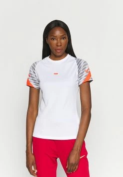 Nike Performance STRIKE 21 - Print T-shirt - White/black/bright Crimson