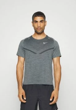 Nike Performance TECHKNIT ULTRA - Sports T-shirt - Black/smoke Grey/silver