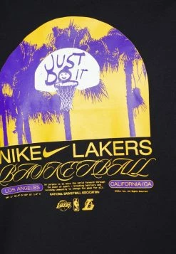 Nike Performance NBA LOS ANGELES LAKERS 90S TEE - Print T-shirt - Black -Nike Performance store c4dd076c22e94138a498e80f5b6a1c8b