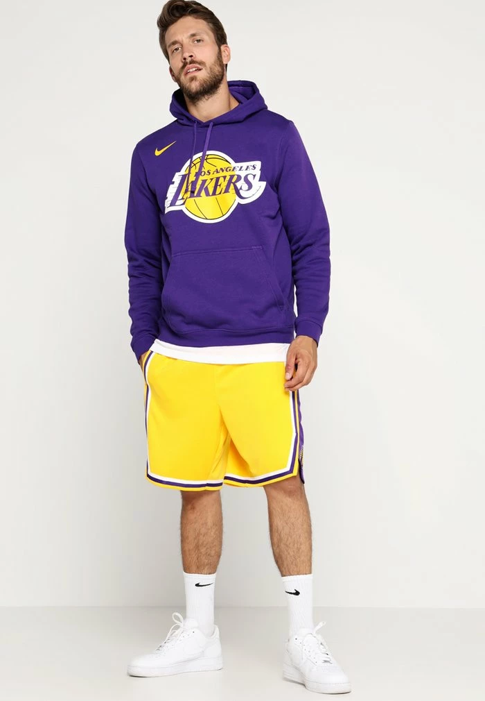 Nike Performance LA LAKERS NBA SWINGMAN SHORT - Sports Shorts - Amarillo/field Purple/white 2 Nike Performance LA LAKERS NBA SWINGMAN SHORT - Sports Shorts - Amarillo/field Purple/white - Image 2