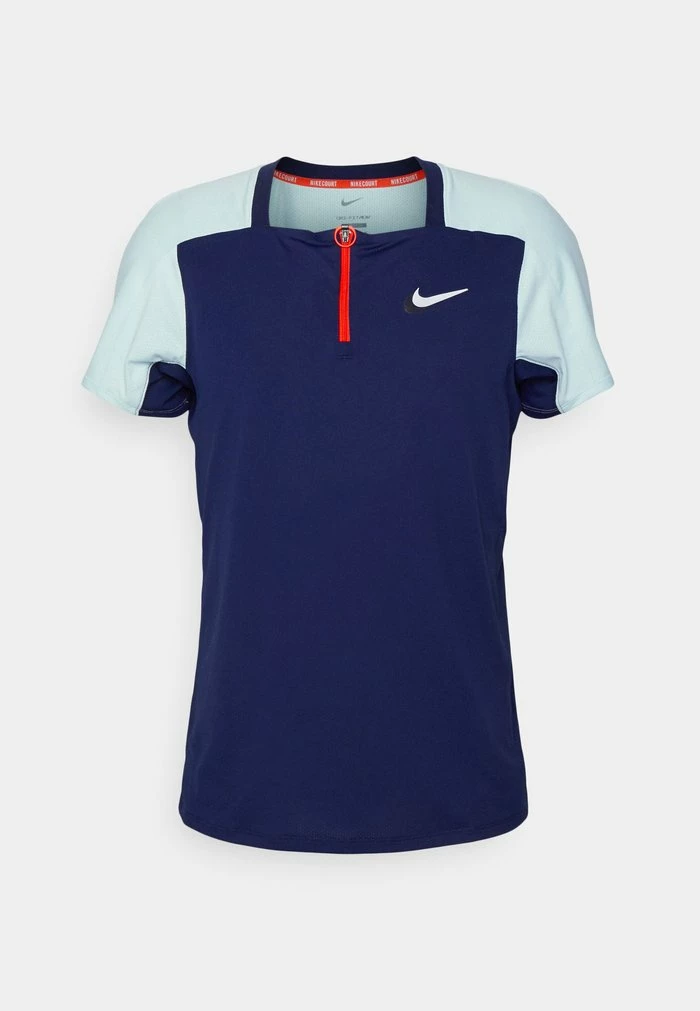 Nike Performance ADVANTAGE SLAM - Sports T-shirt - Midnight Navy/glacier Blue/white 5 Nike Performance ADVANTAGE SLAM - Sports T-shirt - Midnight Navy/glacier Blue/white - Image 5