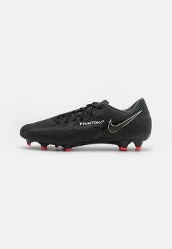 Nike Performance PHANTOM GT2 ACADEMY FG/MG - Moulded Stud Football Boots - Black/summit White/bright Crimson/dark Smoke Grey