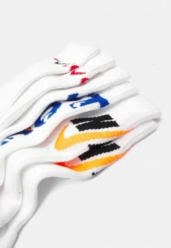 Nike Performance EVERYDAY PLUS CUSH CREW 3 PACK UNISEX - Sports Socks - White/black/white/total Orange -Nike Performance store c7995dc63372483a9e962fbd42b96fa7