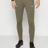 Nike Performance ACADEMY PANT - Tracksuit Bottoms - Medium Olive/white/night Forest/white