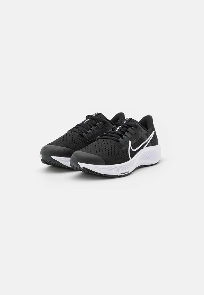 Nike Performance AIR ZOOM PEGASUS 38 GS UNISEX - Competition Running Shoes - Black/white/anthracite/volt 2 Nike Performance AIR ZOOM PEGASUS 38 GS UNISEX - Competition Running Shoes - Black/white/anthracite/volt - Image 2