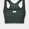 Nike Performance CROP - Sports T-shirt - Hasta/black/white