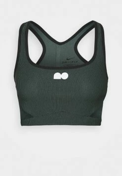 Nike Performance CROP - Sports T-shirt - Hasta/black/white