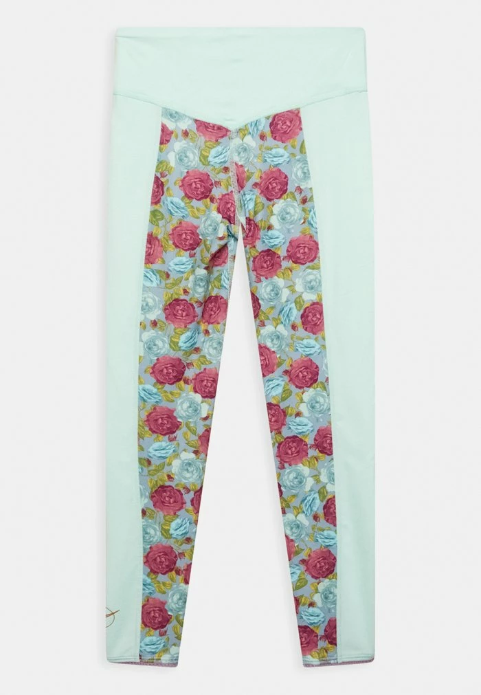 Nike Performance NK ONE LUXE - Leggings - Trousers - Mint Foam/violet Shock 2 Nike Performance NK ONE LUXE - Leggings - Trousers - Mint Foam/violet Shock - Image 2