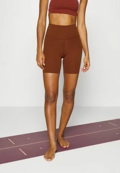Nike Performance THE YOGA LUXE SHORT - Leggings - Oxen Brown/iron Grey