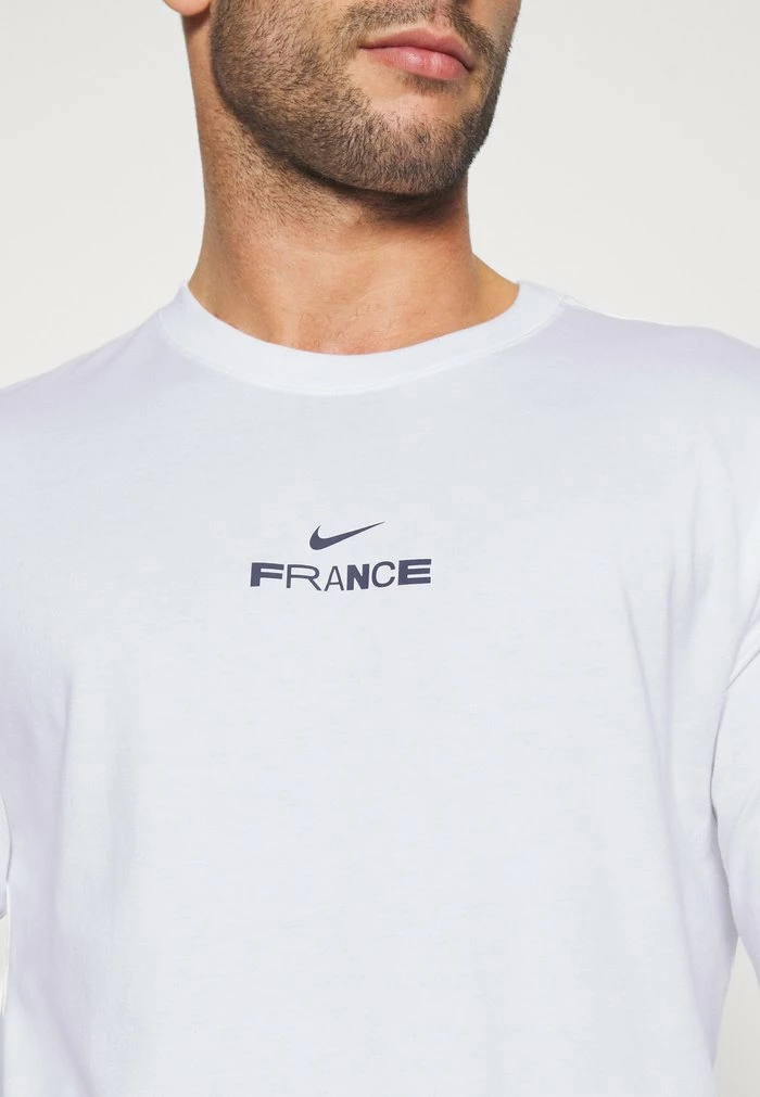 Nike Performance FRANCE IGNITE TEE - Long Sleeved Top - White 6 Nike Performance FRANCE IGNITE TEE - Long Sleeved Top - White - Image 6
